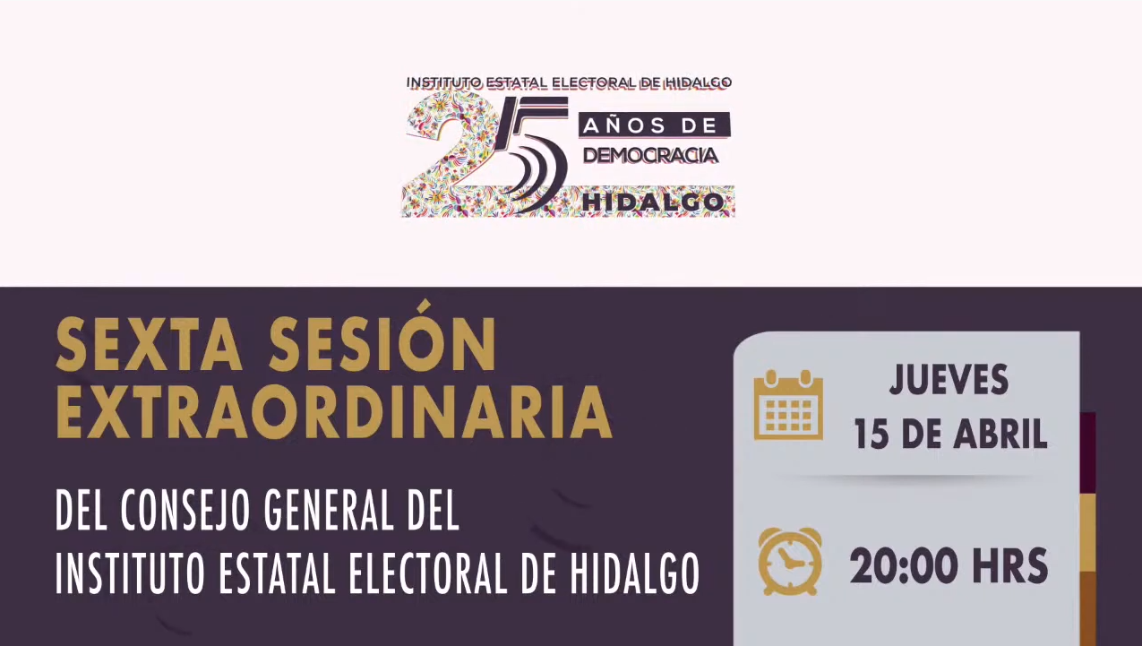 SEXTA SESIÓN EXTRAORDINARIA 15/04/2021
